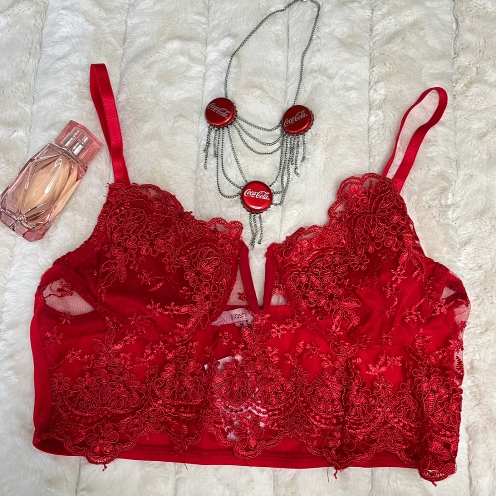 3 Red Bralettes - Picture 6 of 7